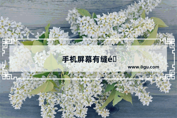 手机屏幕有缝隙透光怎么办