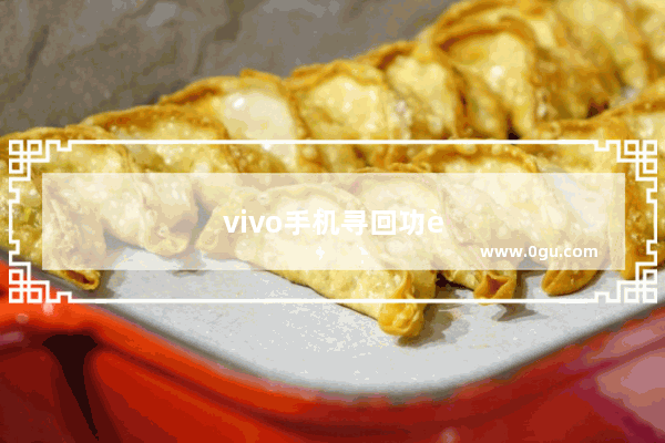 vivo手机寻回功能使用