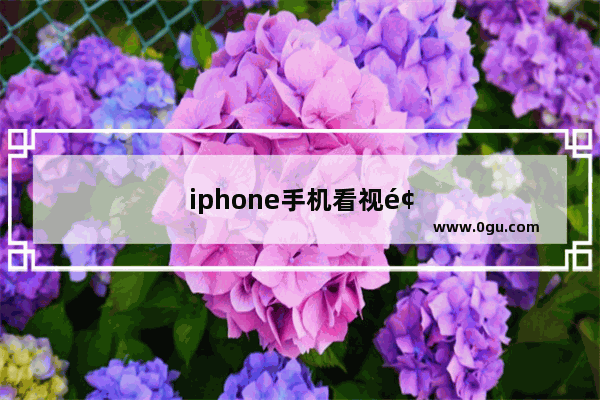iphone手机看视频没声怎么办