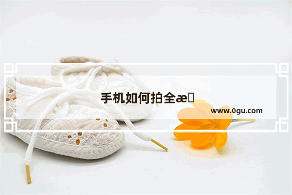 手机如何拍全景图片