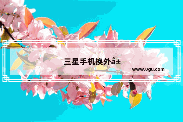 三星手机换外屏多少钱