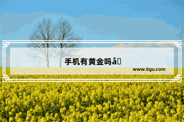 手机有黄金吗具体在哪个位置