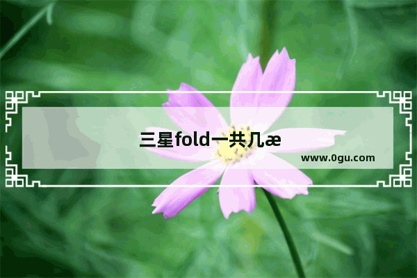 三星fold一共几款
