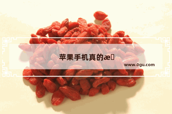 苹果手机真的有那么好用吗