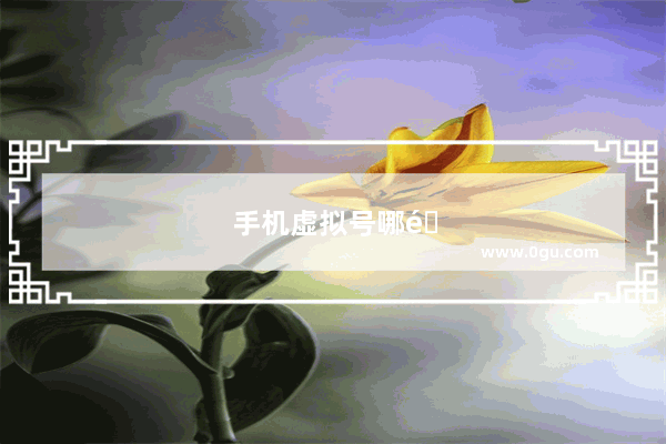 手机虚拟号哪里有