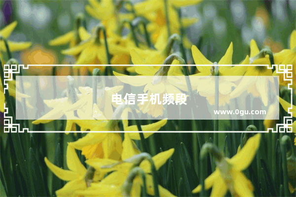 电信手机频段