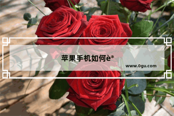 苹果手机如何设置蓝牙