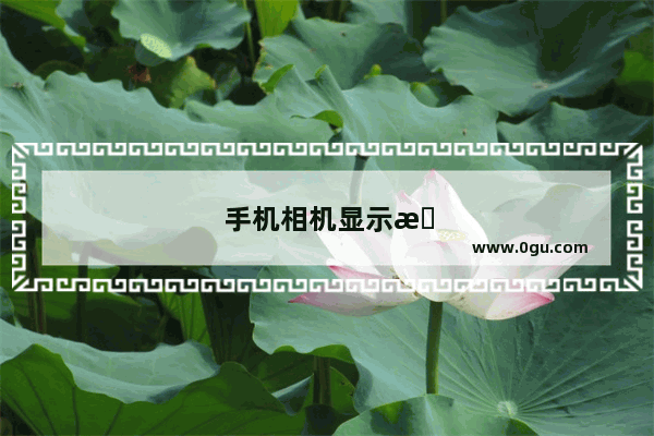 手机相机显示时间地点水印