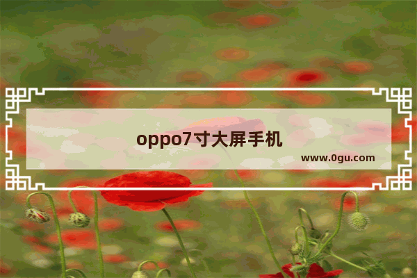 oppo7寸大屏手机有几款
