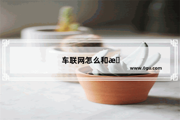 车联网怎么和手机连接