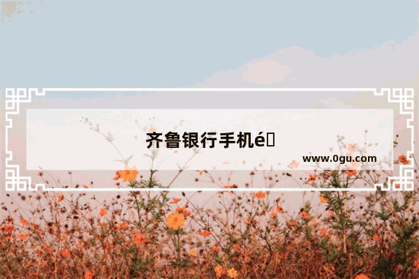 齐鲁银行手机银行回单怎么看