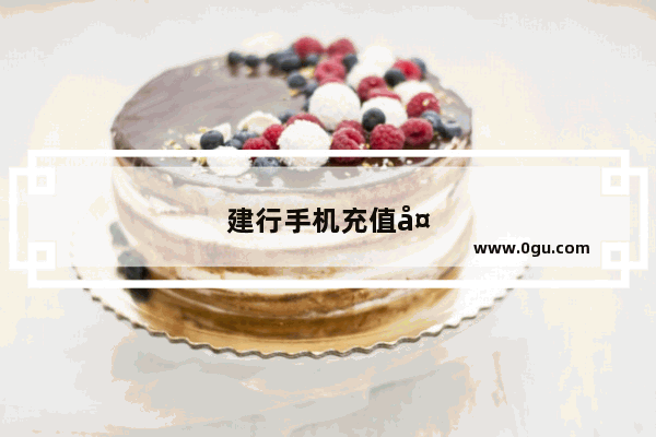 建行手机充值多久到账
