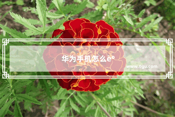 华为手机怎么调大字体