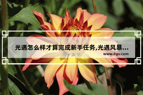 光遇怎么样才算完成新手任务,光遇风暴眼第一阶段