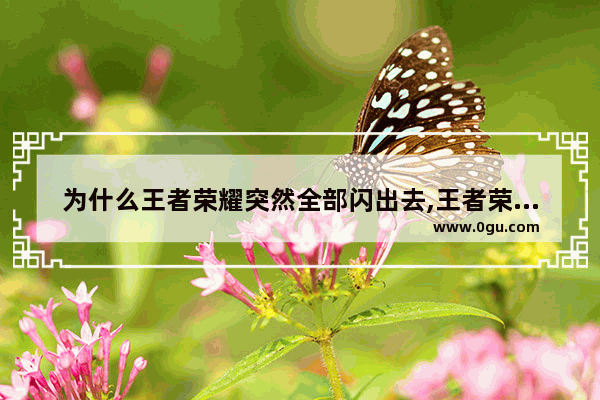 为什么王者荣耀突然全部闪出去,王者荣耀闪大