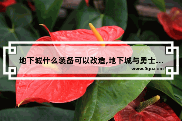 地下城什么装备可以改造,地下城与勇士值钱的改造