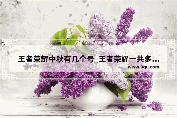 王者荣耀中秋有几个号_王者荣耀一共多少玩家