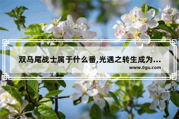 双马尾战士属于什么番,光遇之转生成为高马尾