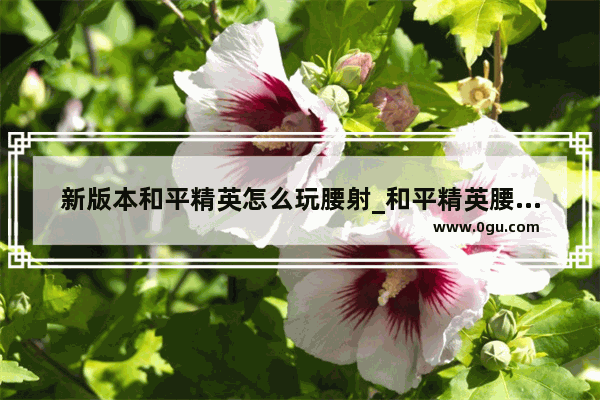 新版本和平精英怎么玩腰射_和平精英腰射准心不稳爱乱晃怎么办