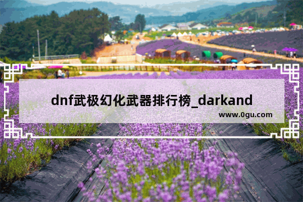 dnf武极幻化武器排行榜_darkanddarker装备等级划分