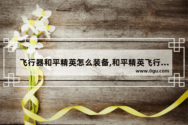 飞行器和平精英怎么装备,和平精英飞行器手册