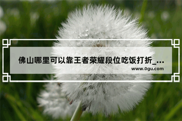 佛山哪里可以靠王者荣耀段位吃饭打折_王者荣耀双十一那天皮肤是否半价