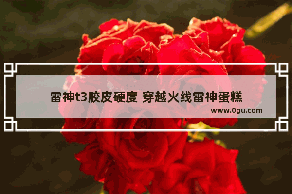 雷神t3胶皮硬度 穿越火线雷神蛋糕