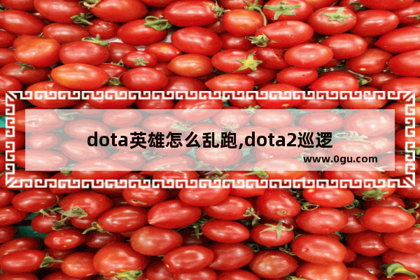 dota英雄怎么乱跑,dota2巡逻