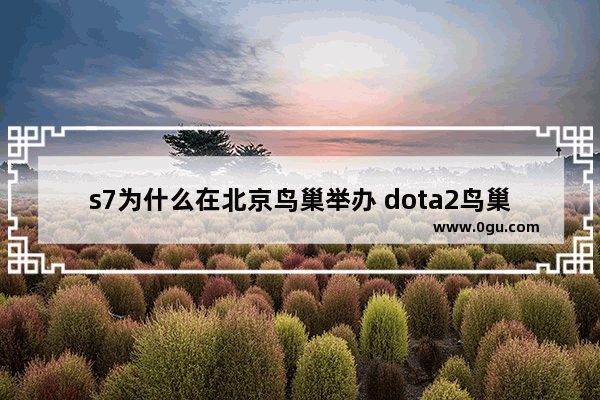 s7为什么在北京鸟巢举办 dota2鸟巢