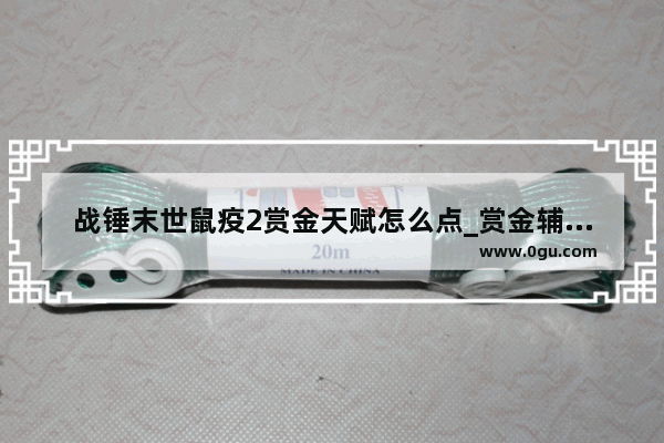战锤末世鼠疫2赏金天赋怎么点_赏金辅助符文天赋