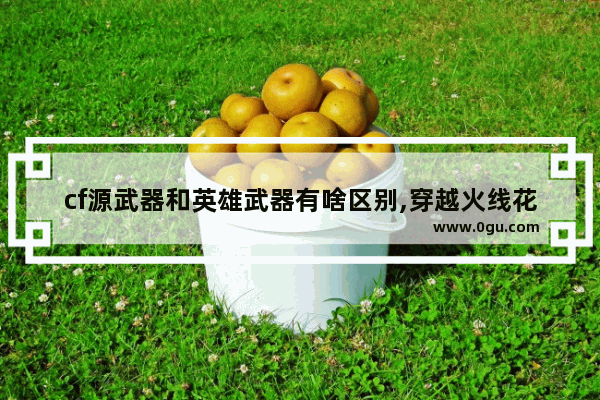 cf源武器和英雄武器有啥区别,穿越火线花钱吗