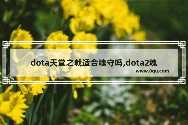 dota天堂之戟适合魂守吗,dota2魂守