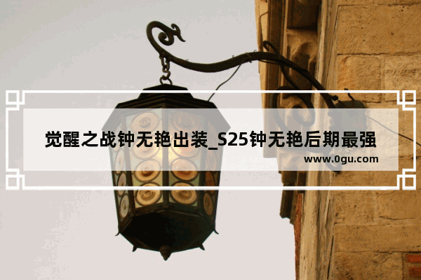 觉醒之战钟无艳出装_S25钟无艳后期最强出装