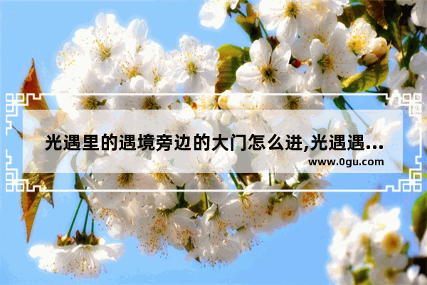 光遇里的遇境旁边的大门怎么进,光遇遇境没有门