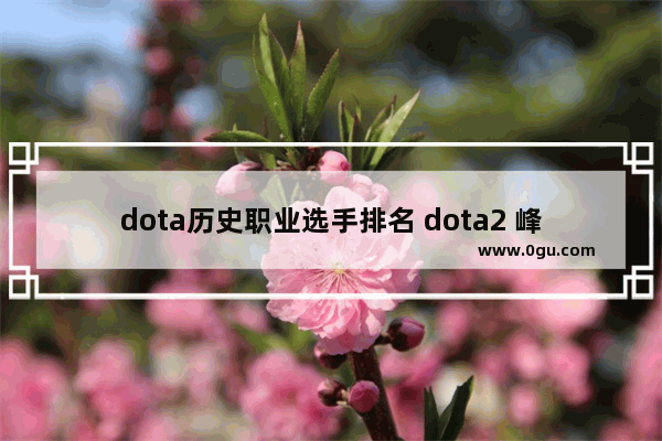 dota历史职业选手排名 dota2 峰哥