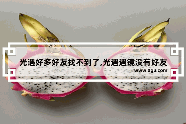 光遇好多好友找不到了,光遇遇镜没有好友