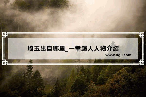 埼玉出自哪里_一拳超人人物介绍