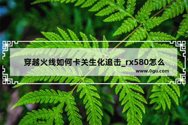 穿越火线如何卡关生化追击_rx580怎么调cf烟雾头