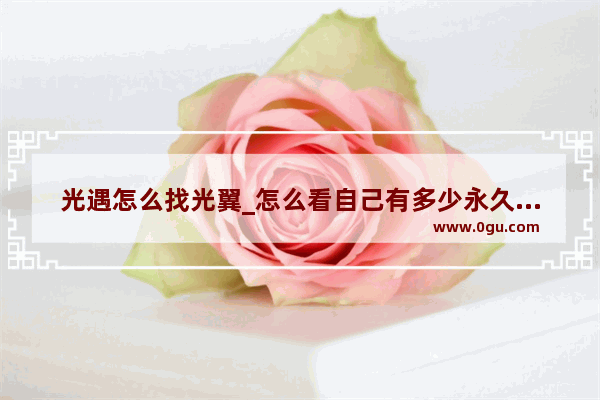 光遇怎么找光翼_怎么看自己有多少永久光翼