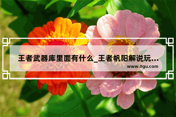 王者武器库里面有什么_王者帆阳解说玩姜子牙最强出装