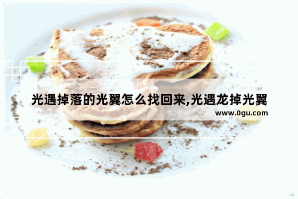 光遇掉落的光翼怎么找回来,光遇龙掉光翼