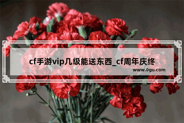 cf手游vip几级能送东西_cf周年庆终身vip怎么获得