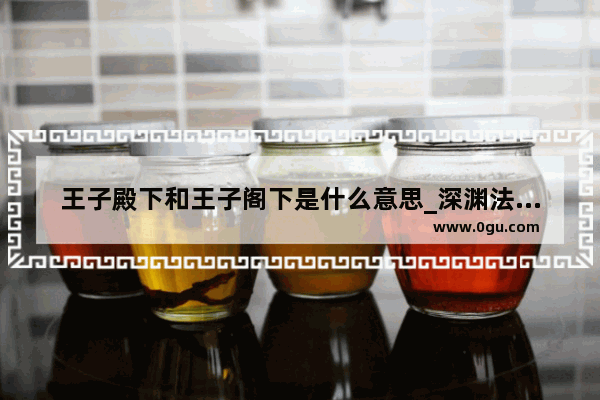 王子殿下和王子阁下是什么意思_深渊法师为什么管主角叫殿下