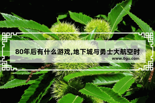 80年后有什么游戏,地下城与勇士大航空时代