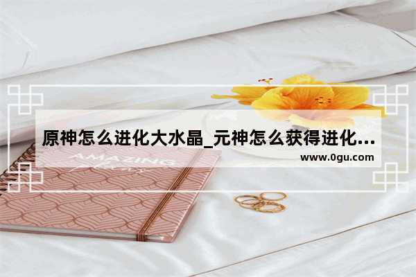 原神怎么进化大水晶_元神怎么获得进化骨髓