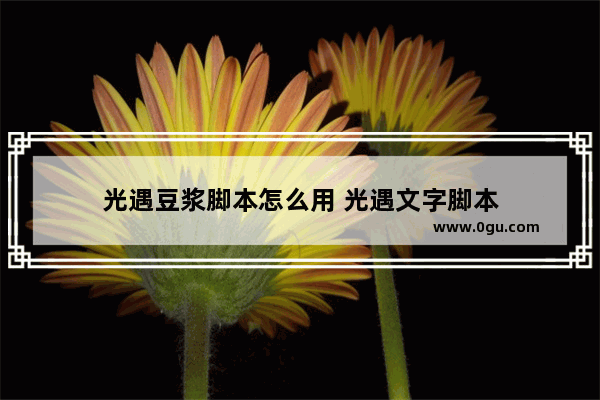光遇豆浆脚本怎么用 光遇文字脚本