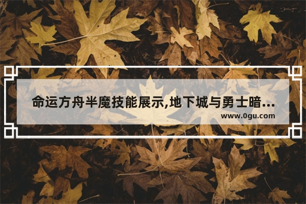 命运方舟半魔技能展示,地下城与勇士暗黑召唤技能