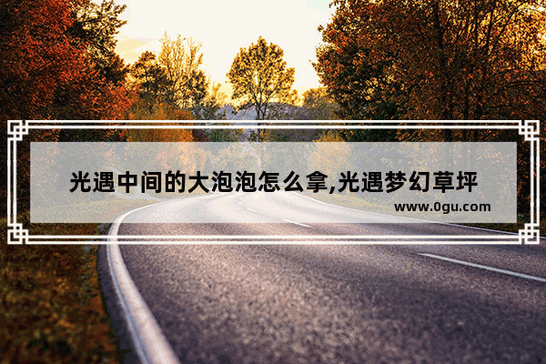 光遇中间的大泡泡怎么拿,光遇梦幻草坪