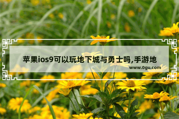 苹果ios9可以玩地下城与勇士吗,手游地下城与勇士ios
