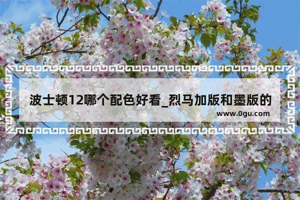 波士顿12哪个配色好看_烈马加版和墨版的区别